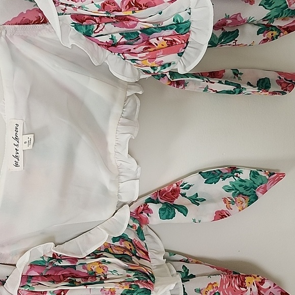 For Love & Lemons Baby Doll Whimsigoth  Imagen Crop  Floral Top Size Small - Picture 11 of 17